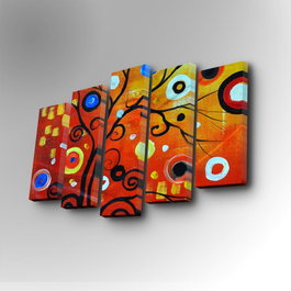 Wallity Cuadro Decorativo en Lienzo 5 Piezas 5PUC-008